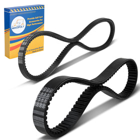 Mixopoly starter-generator belt kit close-up highlighting reinforced neoprene for Yamaha golf carts