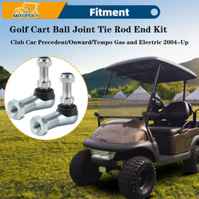 Mixopoly steering assembly view showing alignment with golf cart spindle.
