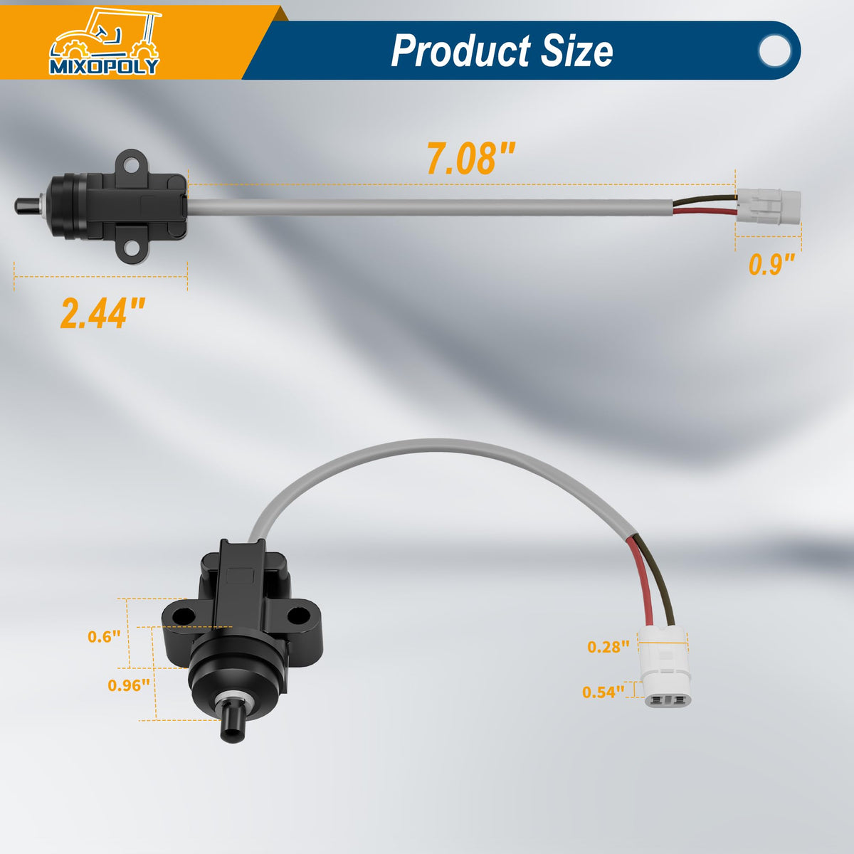 Mixopoly stop switch with included hardware ready for installation