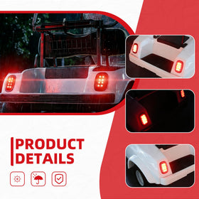 Mixopoly taillight kit performance image, fast response for braking signals.