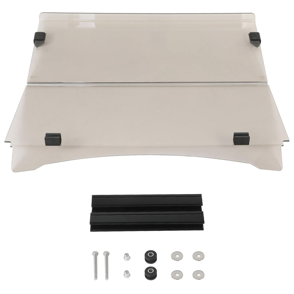 Mixopoly tinted windshield provides UV protection and improved shade for bright days.