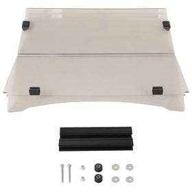 Mixopoly tinted windshield provides UV protection and improved shade for bright days.