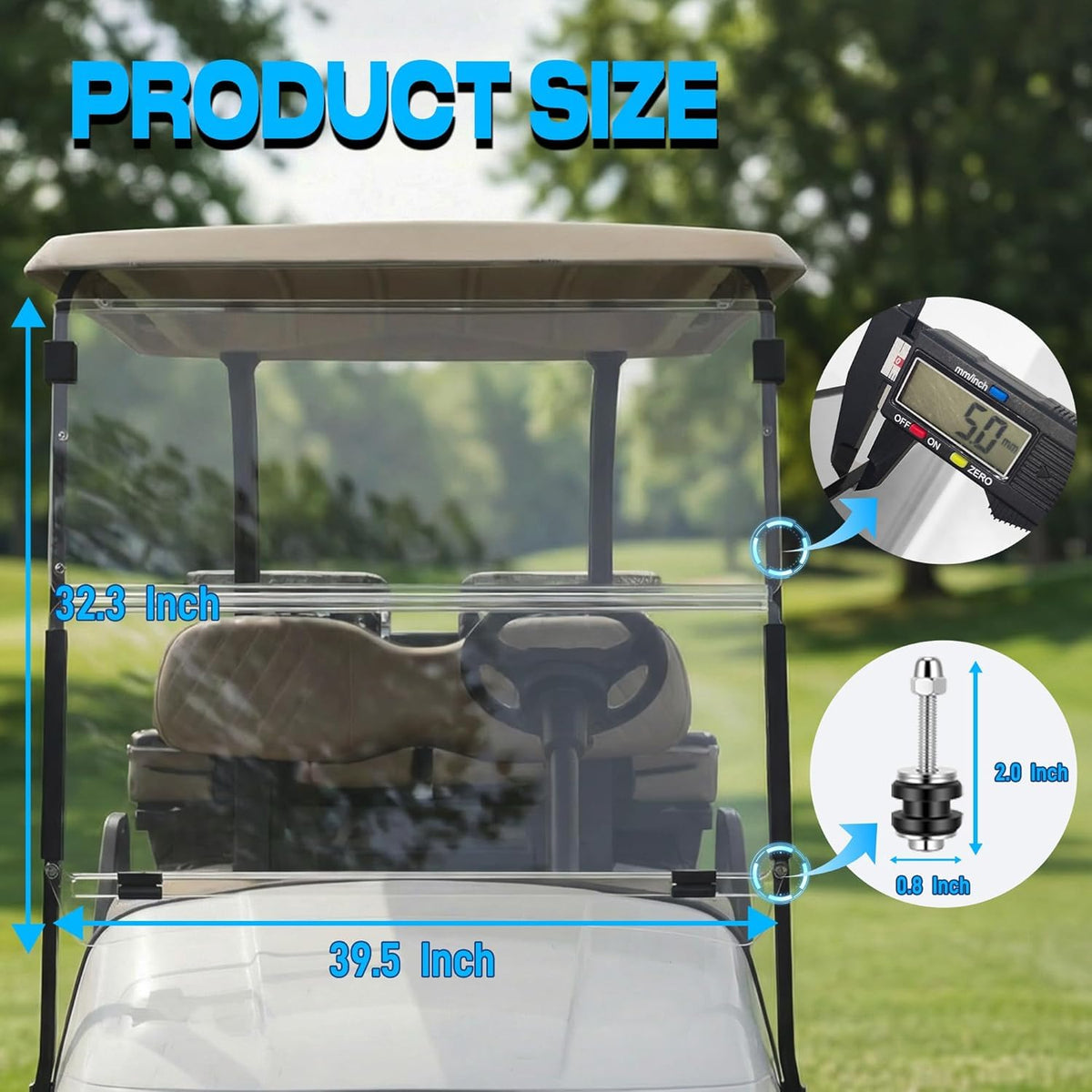 Mixopoly tool-free installation with included hardware on EZGO TXT.