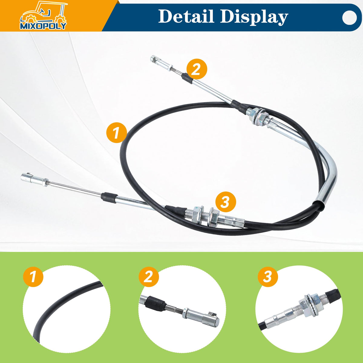 Premium Mixopoly transmission cable demonstrates durable construction.