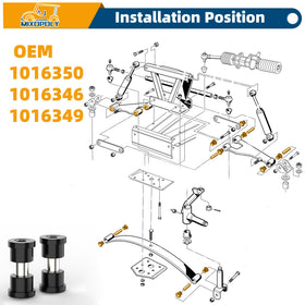 Mixopoly upper A-arm bushing sleeve kit supports smoother steering and longer life.