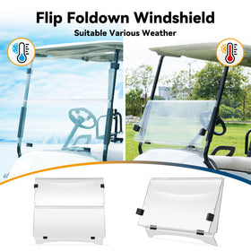 Mixopoly clear acrylic windshield close-up highlights 5mm thickness and impact resistance.