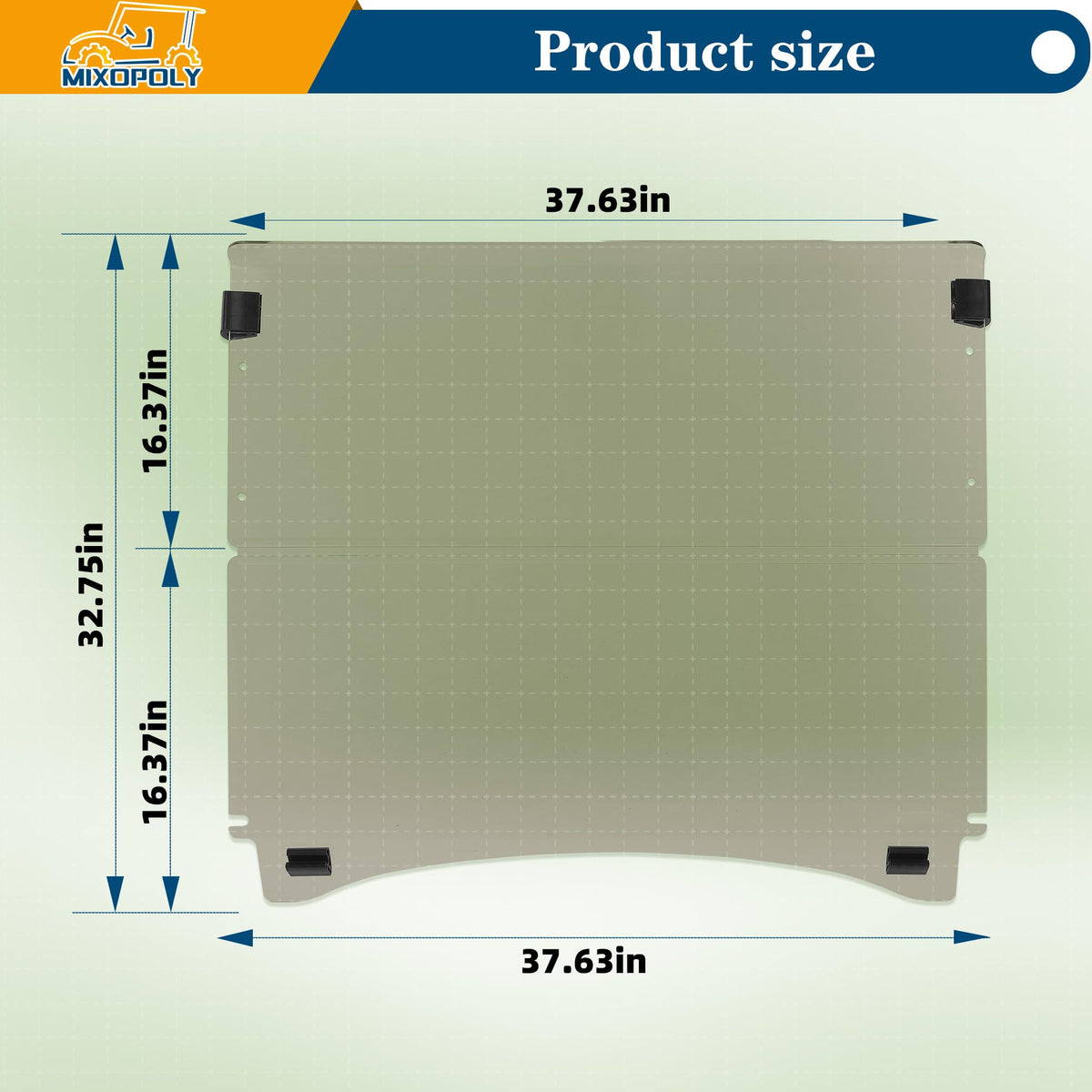Mixopoly clear, durable acrylic close-up highlights premium material quality