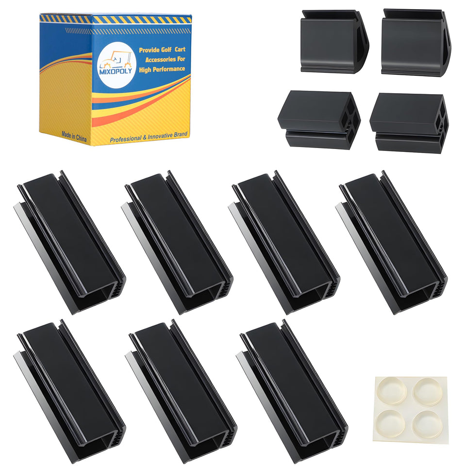 Mixopoly windshield clips kit package with complete mounting hardware for quick DIY installation