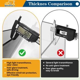 Mixopoly windshield dimensions 37.63 by 32.75 inches for full coverage