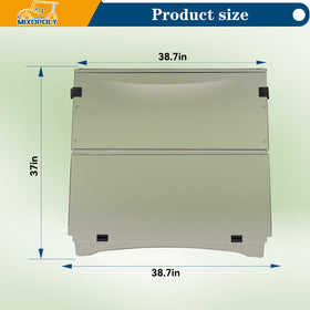 Mixopoly windshield fits Yamaha G29/Drive and offers durable, impact-resistant performance.
