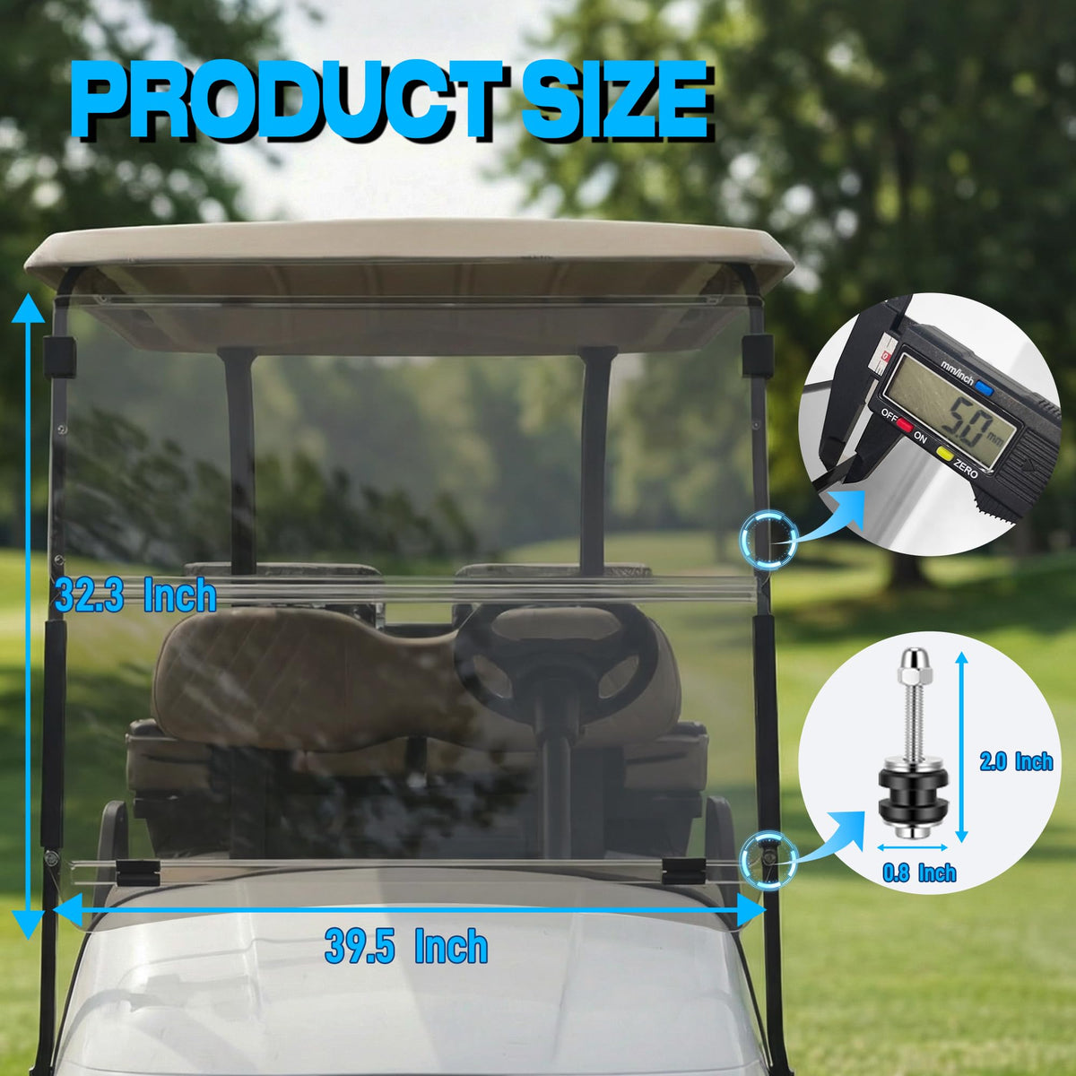 Mixopoly windshield kit includes mounting hardware for fast setup.