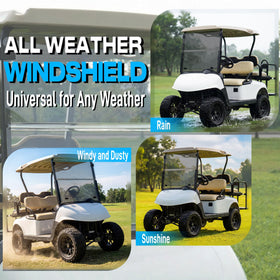Mixopoly windshield UV-resistant clear acrylic protects interior and preserves crystal-clear visibility.