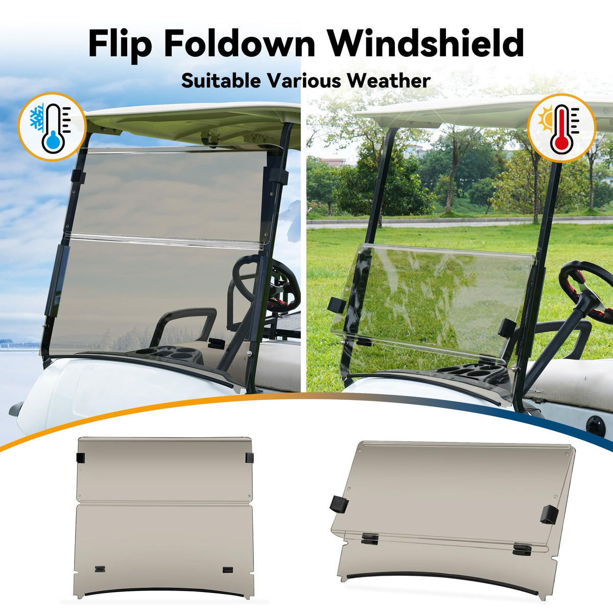 Premium acrylic Mixopoly windshield emphasizing durability for Yamaha Drive2 2017+.