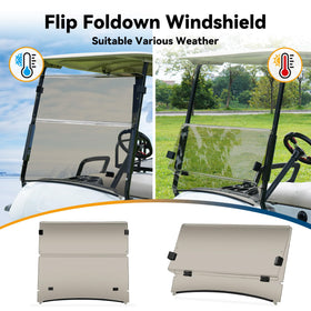 Premium acrylic Mixopoly windshield emphasizing durability for Yamaha Drive2 2017+.