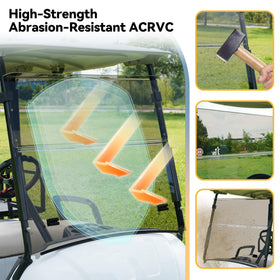 Tool-free installation with hardware included for Yamaha Drive2 2017+ windshield.
