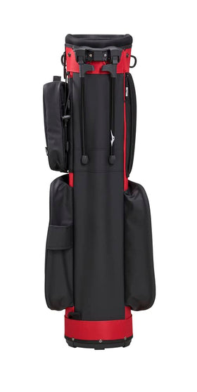 Mizuno BR-D2 carry bag red full-length dividers keep clubs organized.