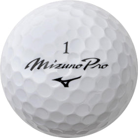Mizuno Pro S golf ball with AXIALFLOW dimple for faster flight and stability.