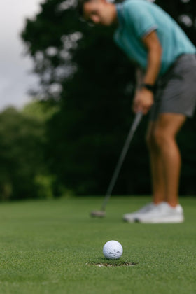 Mizuno Pro X golf ball with thinner cover for improved feel.