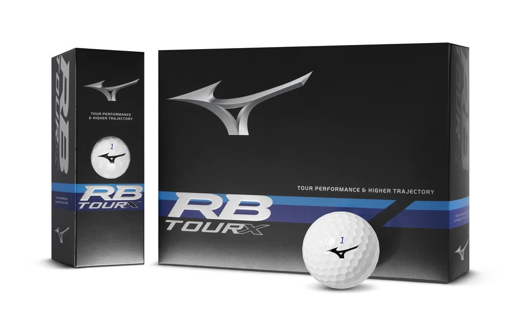 Mizuno RB Tour X ball highlights high-speed ionomer mantle for responsive feel.