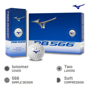 Mizuno RB566 micro-D dimple design boosts hang time at mid to low speeds