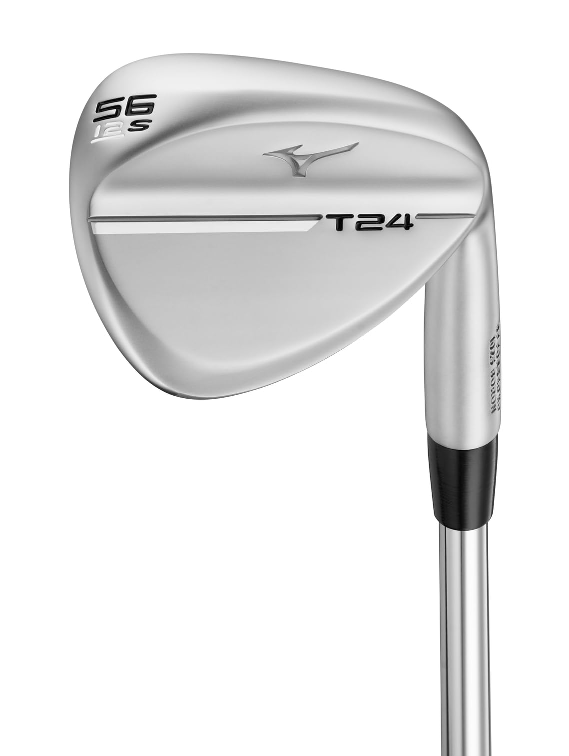 Mizuno T24 wedge face delivers precise control and spin for approach shots.