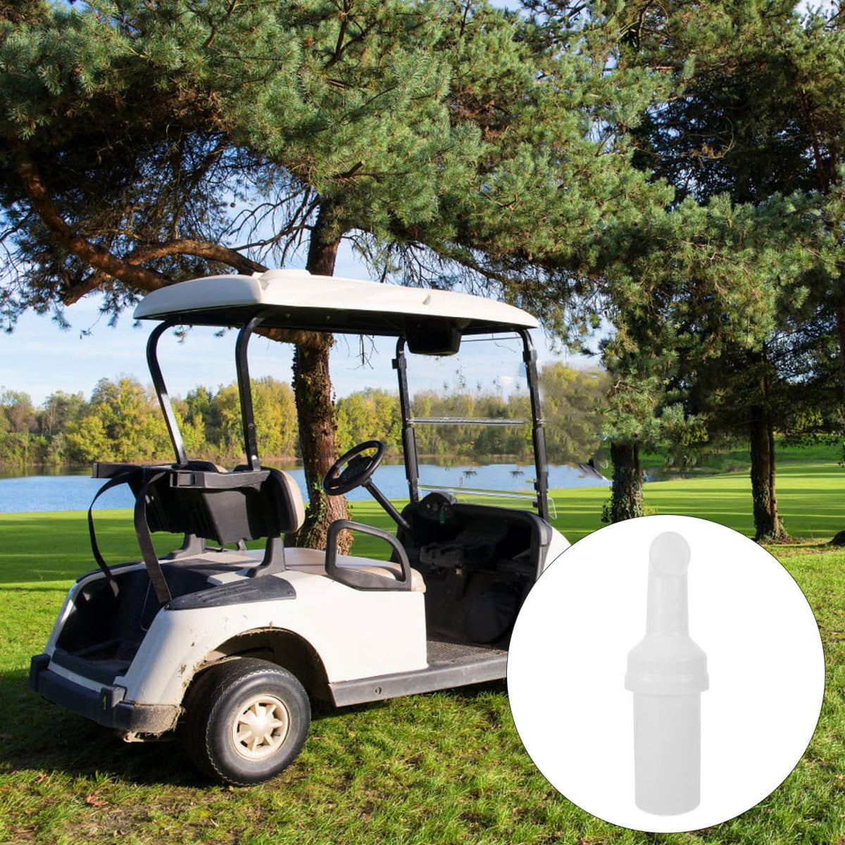 Mobestech durable golf cart sand holder built for frequent course use.