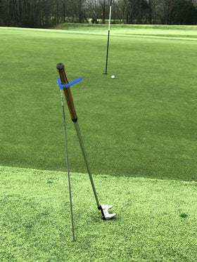 Mobile Pro Shop keeps clubs dry and clean when away from hands on the fairway.