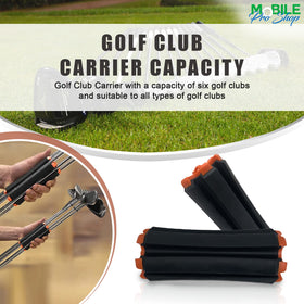 Mobile Pro Shop black and orange design boosts visibility on greens.