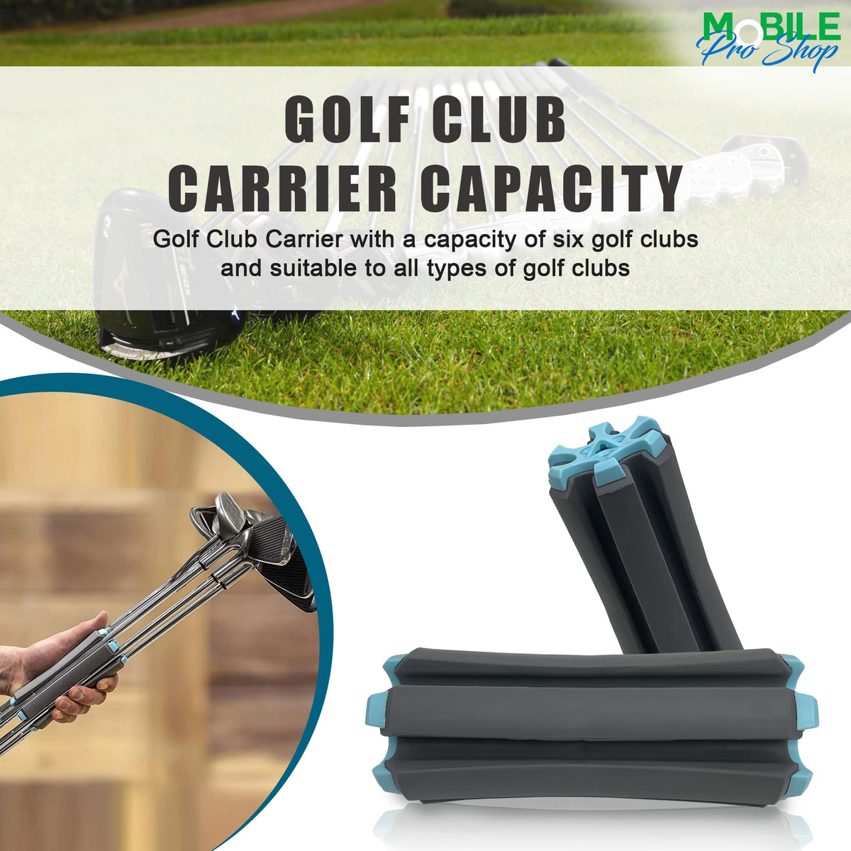Carrier suited for cart path use to avoid heavy bags.