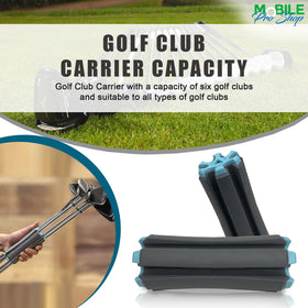 Carrier suited for cart path use to avoid heavy bags.