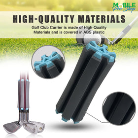 Cylindrical design enables easy clamp and unclamp of clubs.