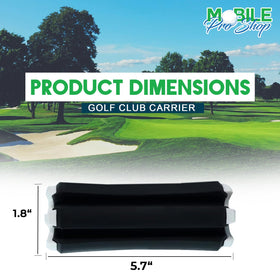 Mobile Pro Shop handheld carrier keeps clubs visible and easy to grab on the range