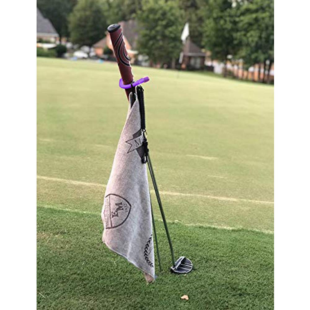 Mobile Pro Shop V-Stick maintains dry clubs between shots on the course.