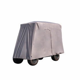 Modern Leisure Sport golf cart cover front view protects a 4-person cart from rain and sun