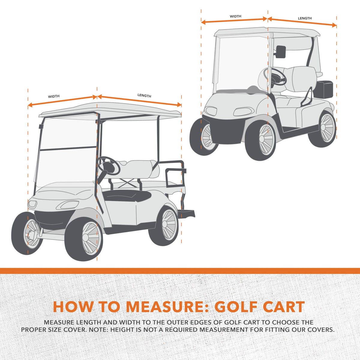 Modern Leisure Sport golf cart cover undercarriage strap ensures a secure, wind-resistant fit