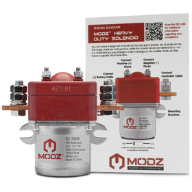 MODZ 72V solenoid with integrated mounting bracket for easy installation