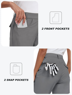 MoFiz capri pants quick-dry fabric ideal for travel and activities.