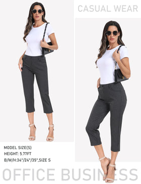 MoFiz capri pants styled for work, golf, or casual outings