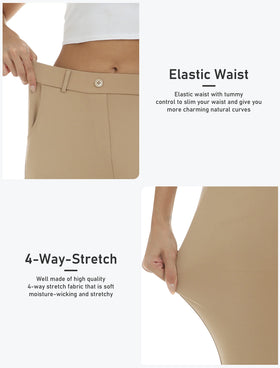 MoFiz Capri four-way stretch fabric supports movement in workouts and commuting.