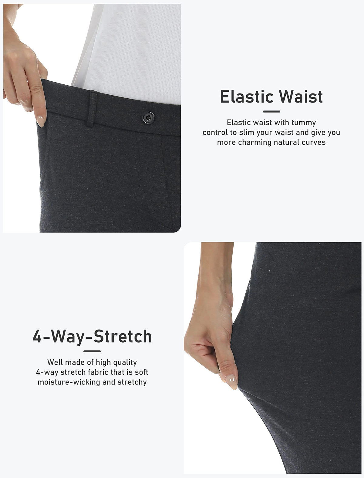 MoFiz capri golf pants styled with polos and sneakers for versatile wear