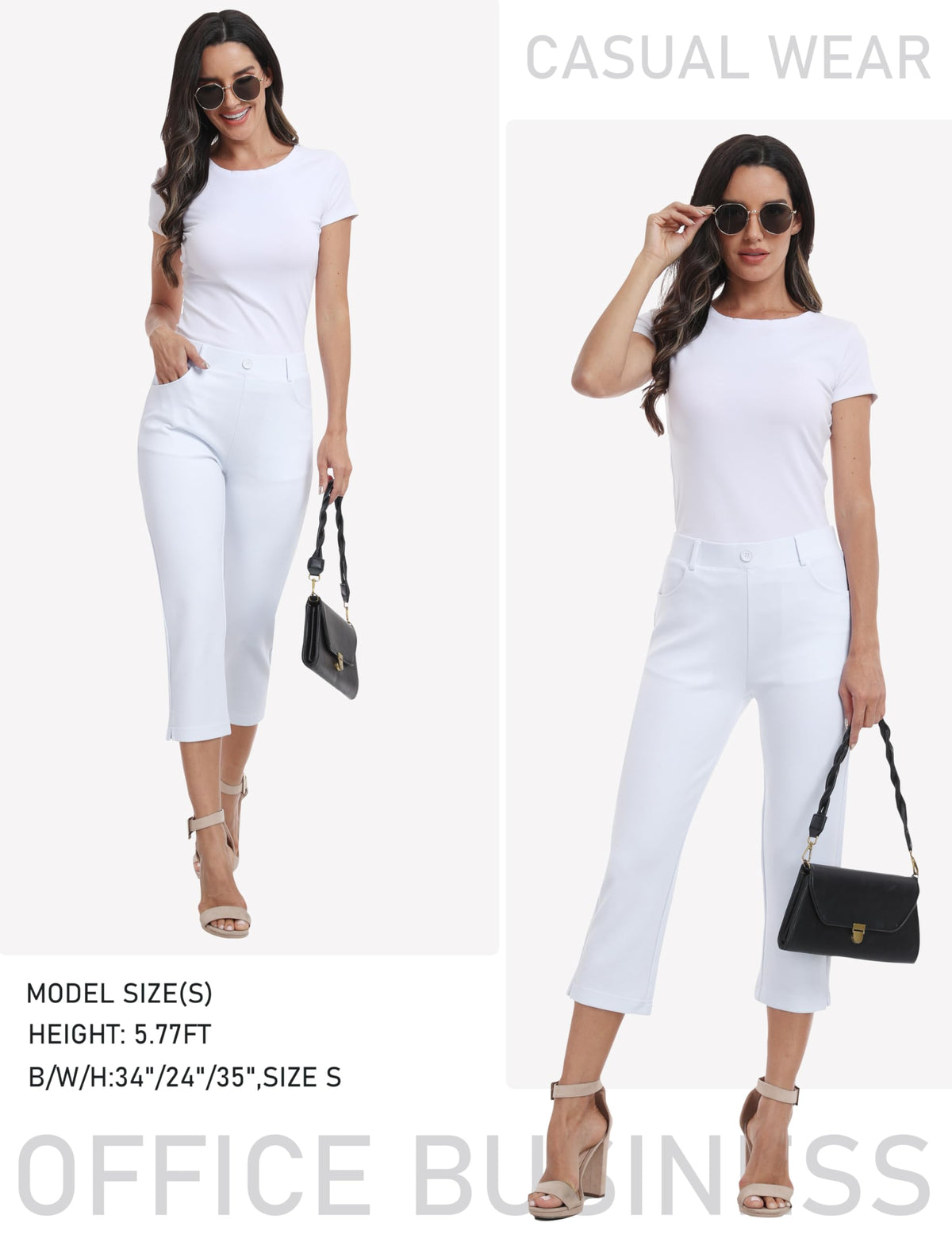 MoFiz capris ideal for golf, yoga, or casual travel