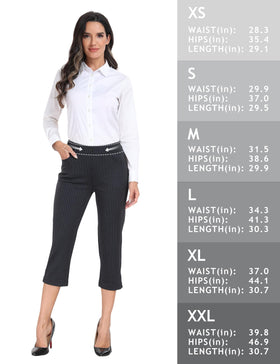 MoFiz capris suited for golf, yoga, office, and daily wear.