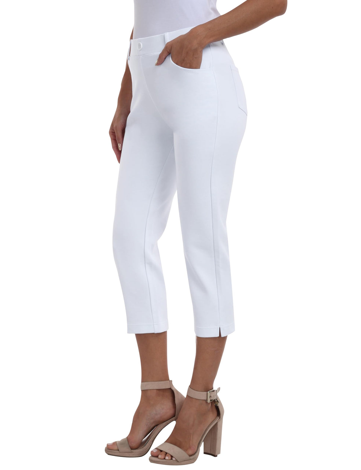 MoFiz capris straight-leg cropped pants for versatile work-to-weekend looks.