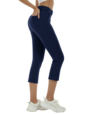 MoFiz women's golf pants with elastic waist offering flexible movement and comfortable fit.