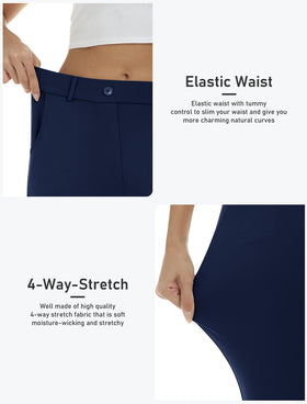 MoFiz women's golfing pants pocket details offer practical storage during play.