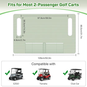 MoKo golf cart seat covers with 4 front pockets keeps tees and accessories handy
