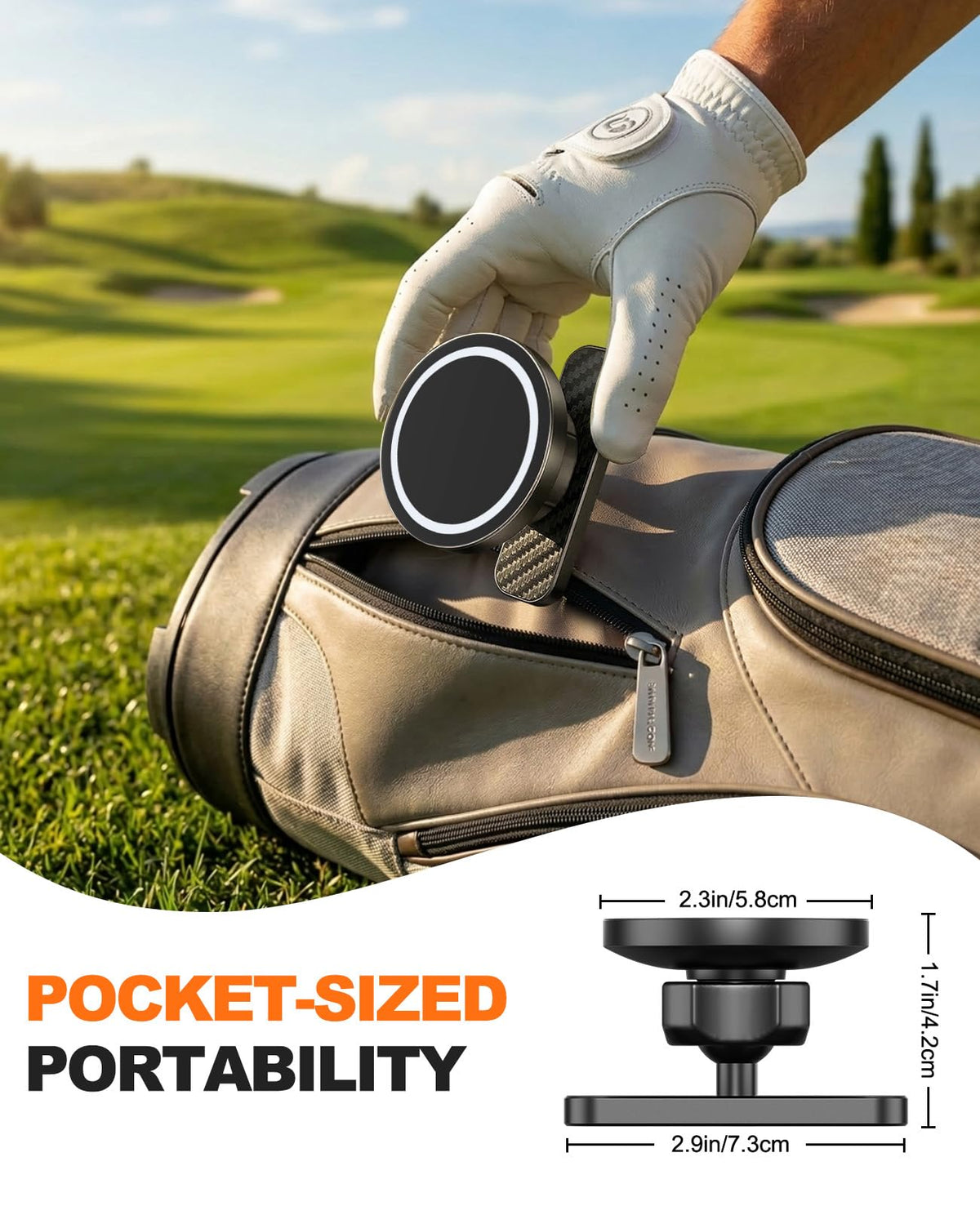 MoKo MagSafe-iphone 12-17 compatibility enables quick snap-on use.