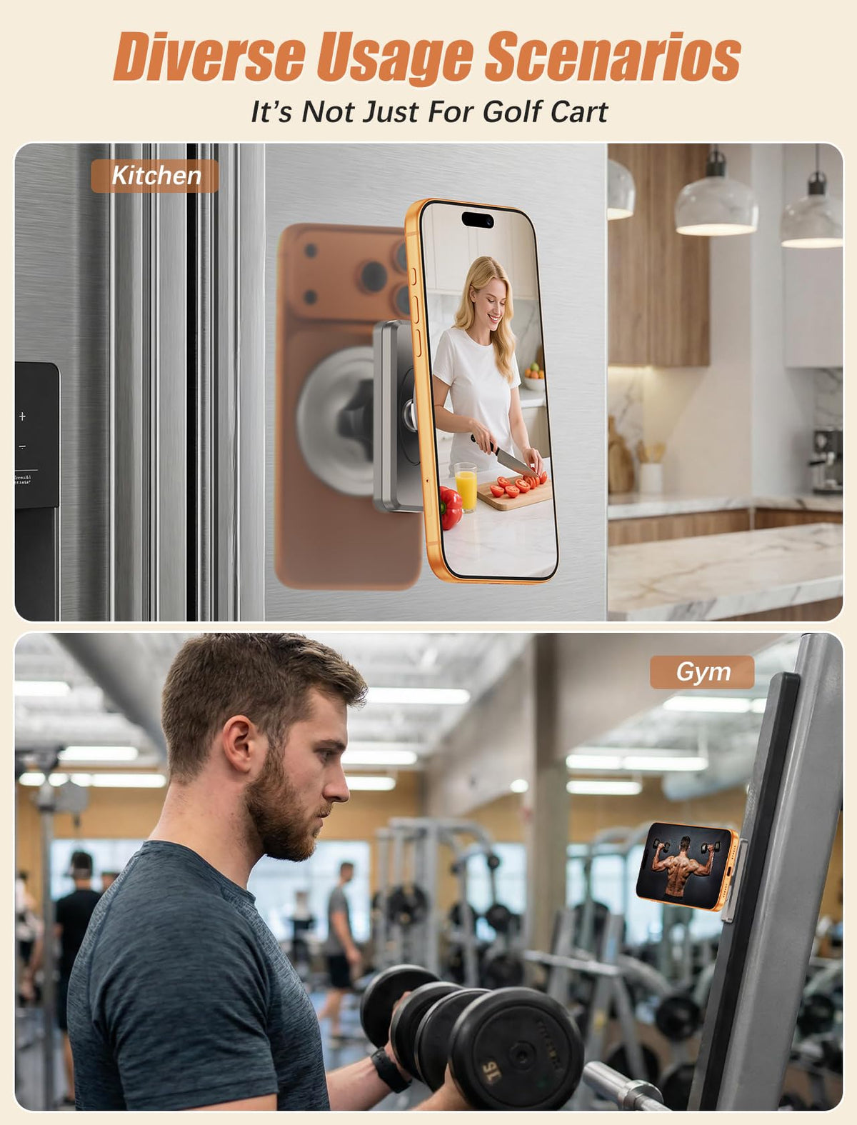 MOKPR versatile use on gym equipment or metal surfaces