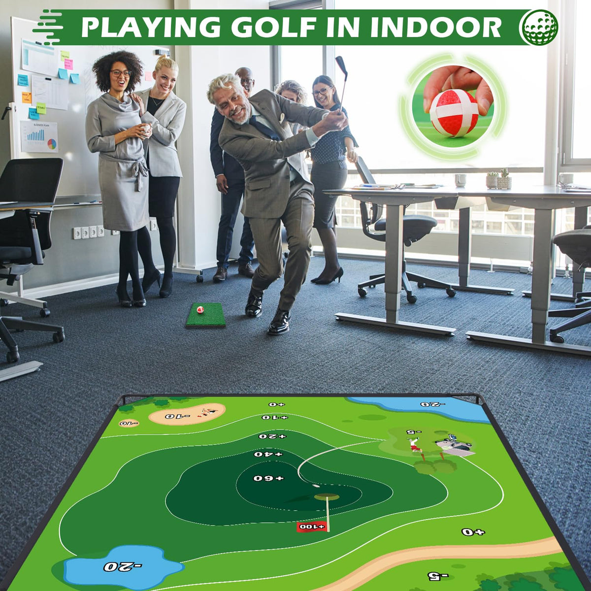 Backyard Battle Golf setup with Molachi kit for family-friendly fun.