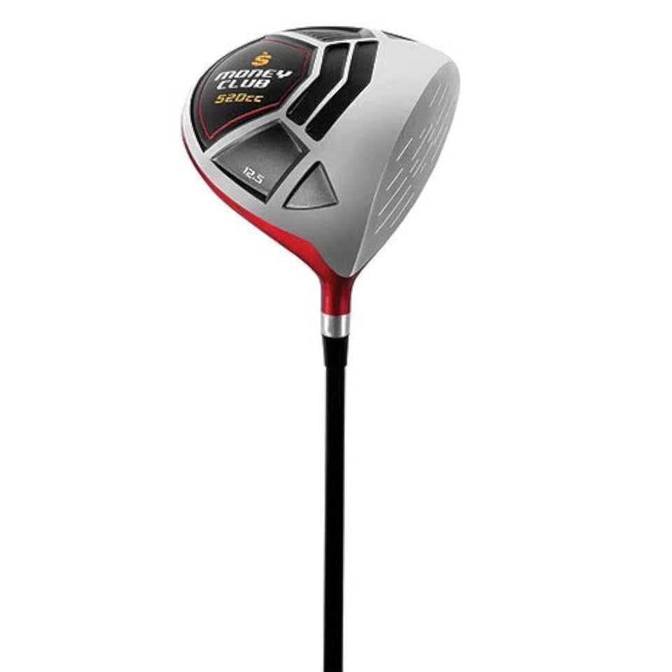 Money Club Driver high-launch 520cc for straighter shots and longer carry.